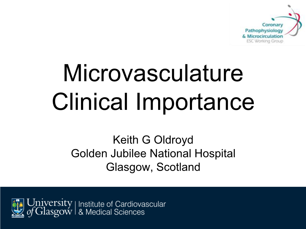 Microvasculature Clinical Importance