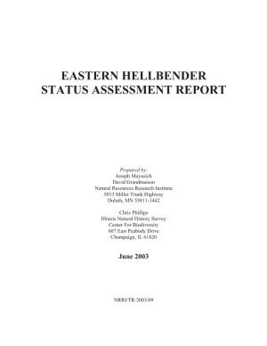 Eastern Hellbender Status Assessment Report