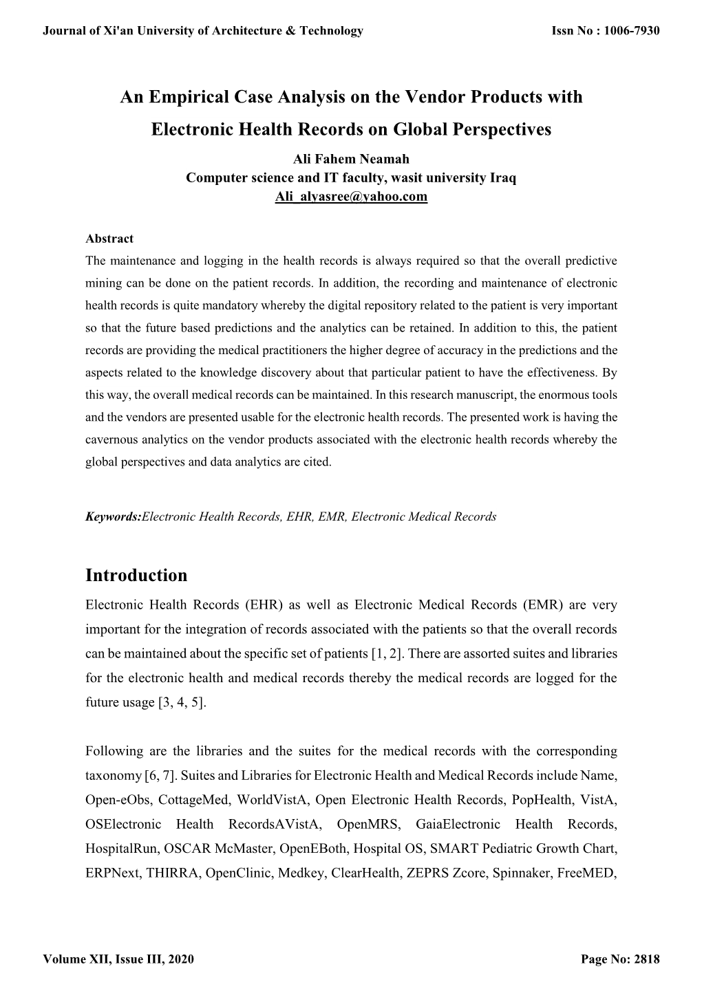 An Empirical Case Analysis on the Vendor Products with Electronic