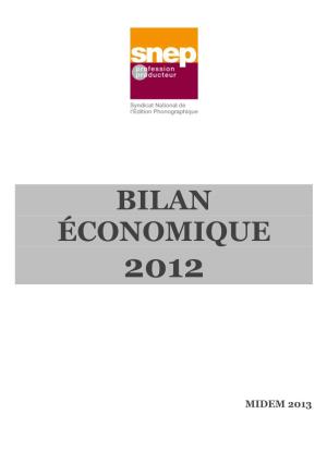 Bilan Économique 2012