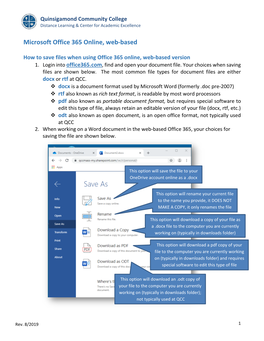 Microsoft Office 365 Online, Web-Based