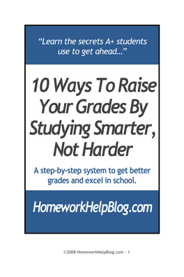 How to Raise Your Grades