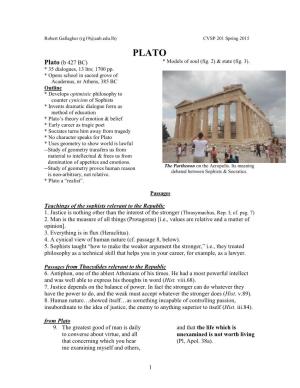 PLATO Plato (B 427 BC) * Models of Soul (Fig
