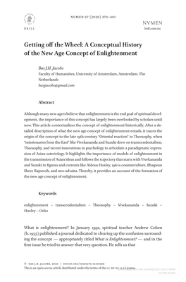 A Conceptual History of the New Age Concept of Enlightenment