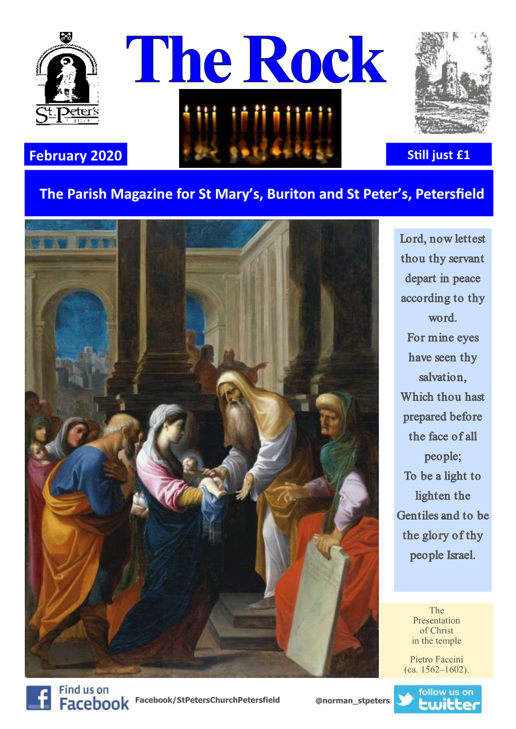 The Parish Magazine for St Mary's, Buriton and St Peter's, Petersfield