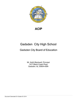ACIP Gadsden City High School