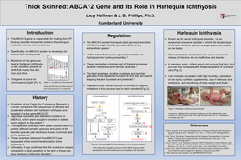 Thick Skinned: ABCA12 Gene and Its Role in Harlequin Ichthyosis Lacy Huffman & J