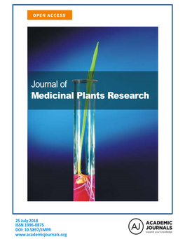Journal of Medicinal Plants Research