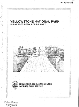 Yellowstone National Park, Submerged Resources Survey