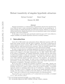 Robust Transitivity of Singular Hyperbolic Attractors