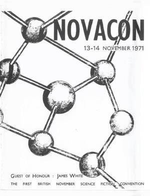 Novacon 1 Programme Book