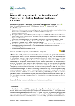 Role of Microorganisms in the Remediation of Wastewater in Floating Treatment Wetlands: a Review
