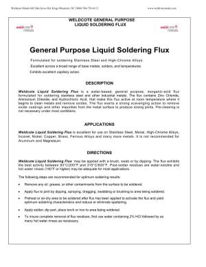 General Purpose Liquid Soldering Flux