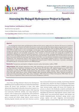 Assessing the Bujagali Hydropower Project in Uganda