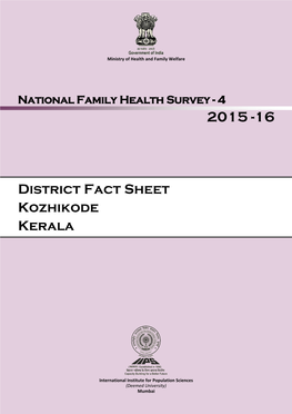 District Fact Sheet Kozhikode Kerala