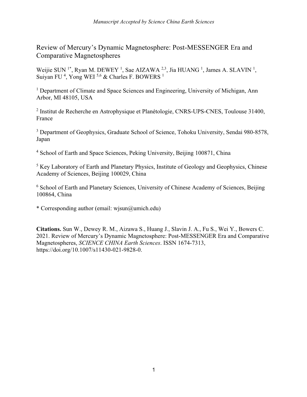 Review of Mercury's Dynamic Magnetosphere