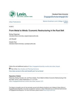 From Metal to Minds: Economic Restructuring in the Rust Belt
