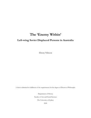 The 'Enemy Within'