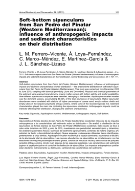 Influence of Anthropogenic Impacts and Sediment Characteristics on Their Distribution