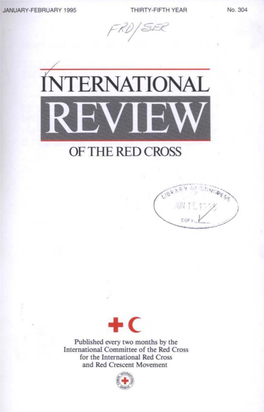 International Review of the Red Cross, January-February 1995, Thirty-Fifth Year