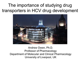 The Importance of Studying Drug Transporters in HCV Drug Development