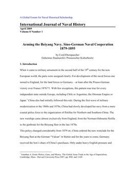 A Global Forum for Naval Historical Scholarship