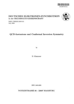Msy QCD-Instantons and Conformal Inversion Symmetry