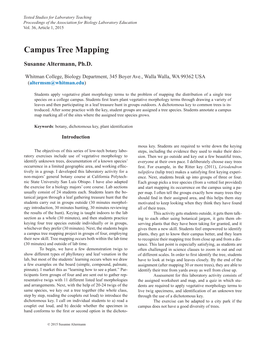 Campus Tree Mapping