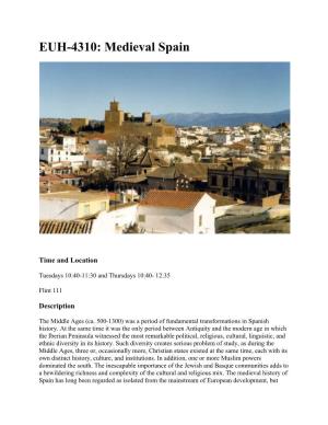 EUH-4310: Medieval Spain