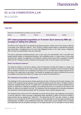 Eu & Uk Competition Law Bulletin