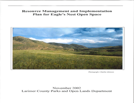 Eagle's Nest Open Space Management Plan