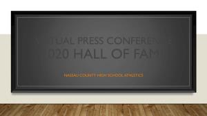 Virtual Press Conference 2020 Hall of Fame