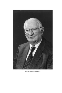 WILLIAM RANULF BROCK William Ranulf Brock 1916–2014