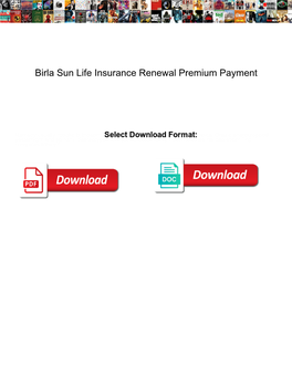 Birla Sun Life Insurance Renewal Premium Payment