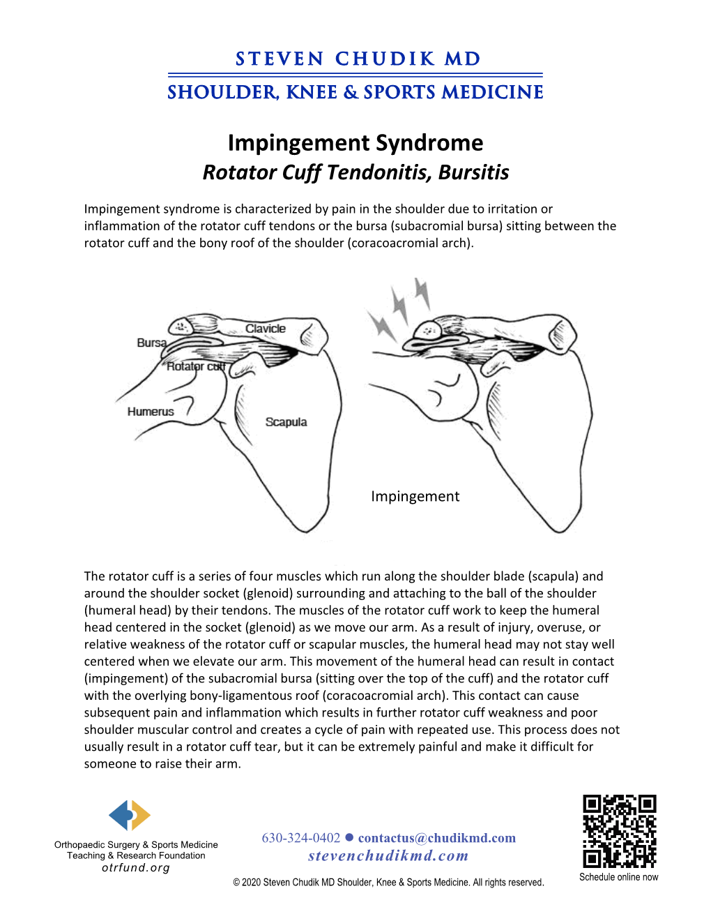 Impingement Syndrome Rotator Cuff Tendonitis Bursitis Docslib