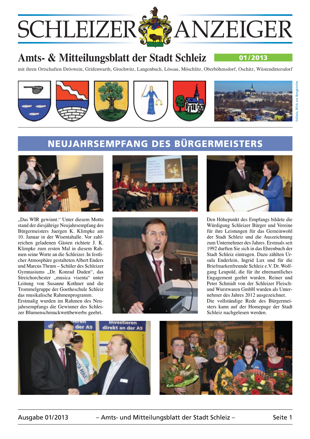 Amtsblatt Nr. 01 / 2013