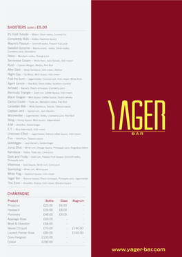 Yager A4 Cocktails 2