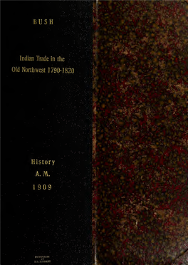 Indian Trade in the Old Northwest 1790-1820
