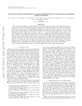 Radar Imaging and Physical Characterization of Near-Earth Asteroid (162421) 2000 Et70