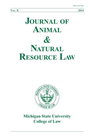Journal of Animal Natural Resource