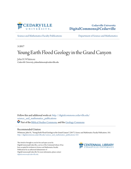 Young Earth Flood Geology in the Grand Canyon John H