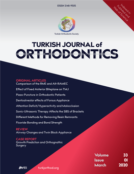 Turkish Journal of Orthodontics