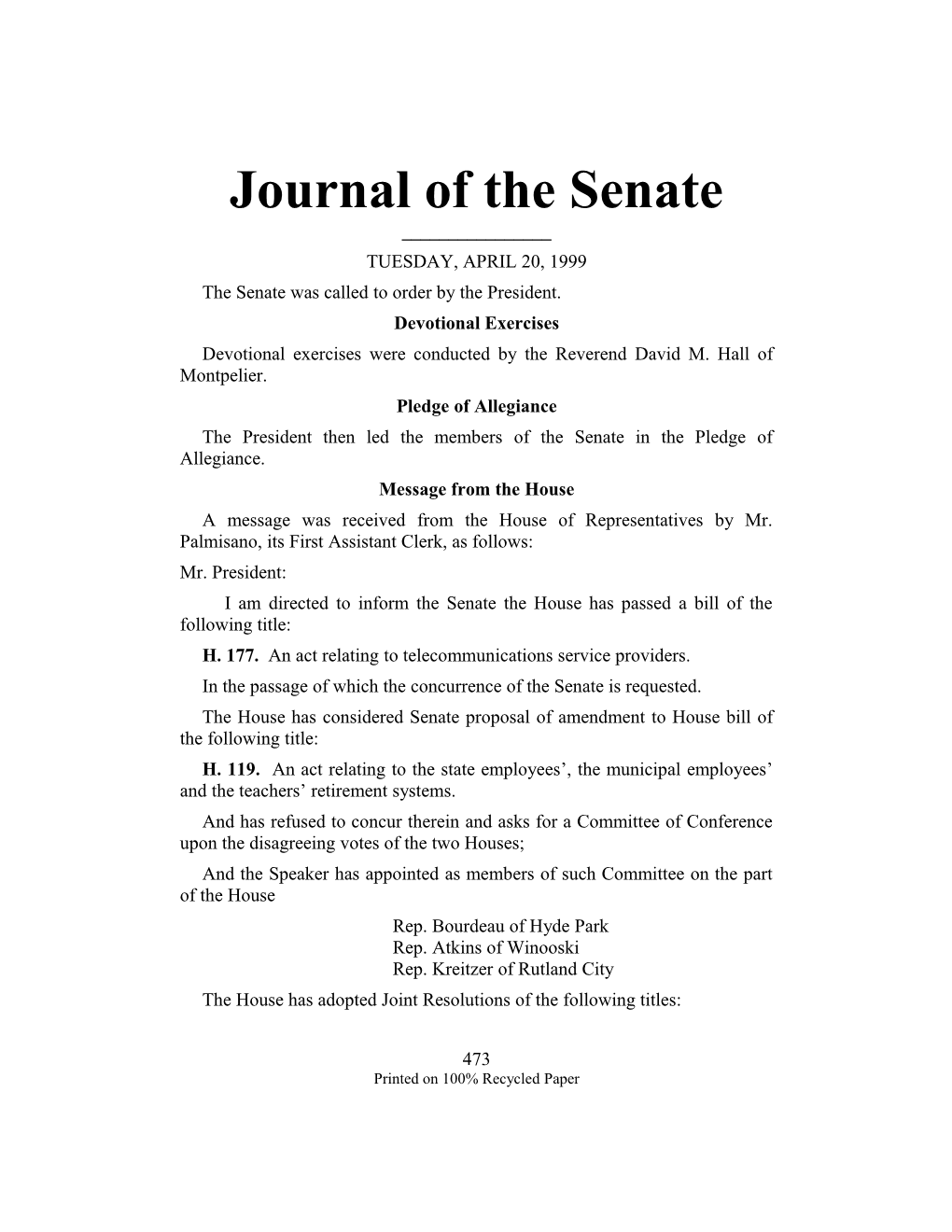 The Senate Was Called to Order by the President s3