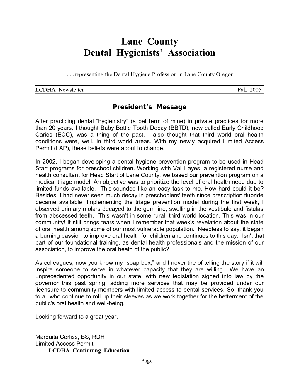 Dental Hygienists Association