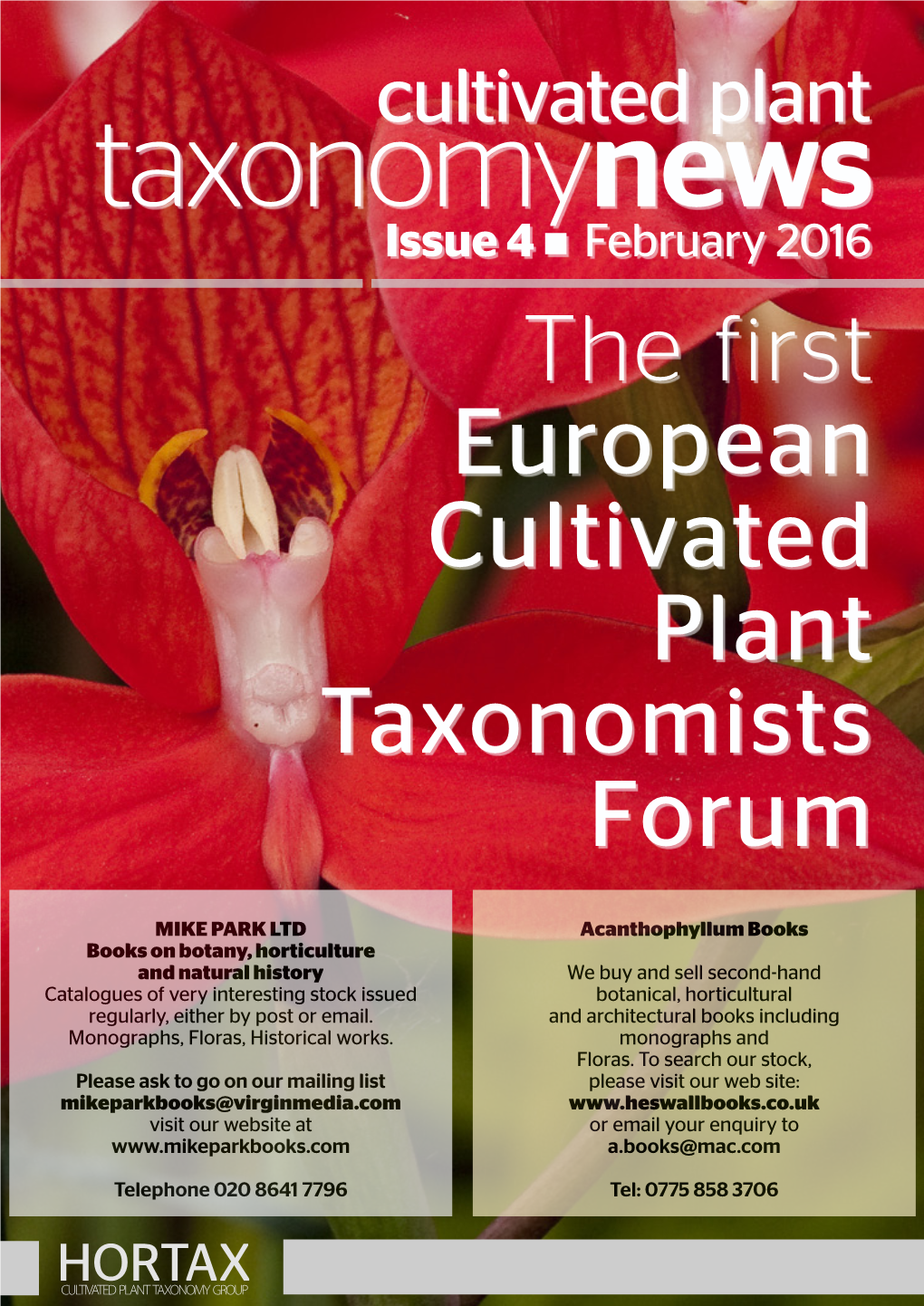 The First European Cultivated Plant Taxonomists Forum