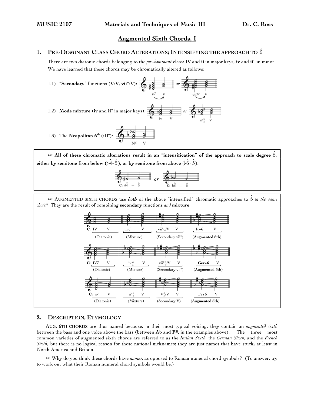 150. Augmented Sixth Chords