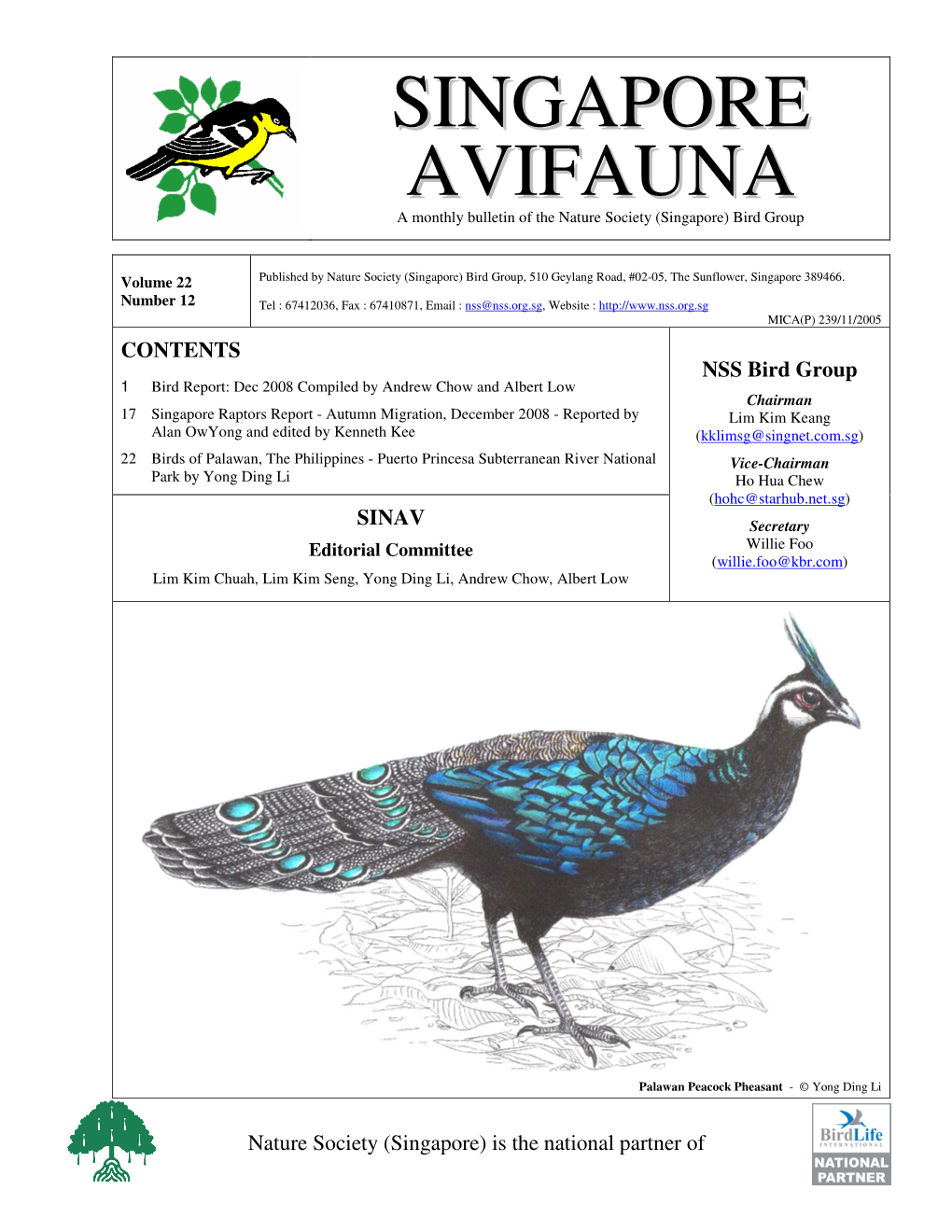 Singapore Avifauna Vol 22 No 12