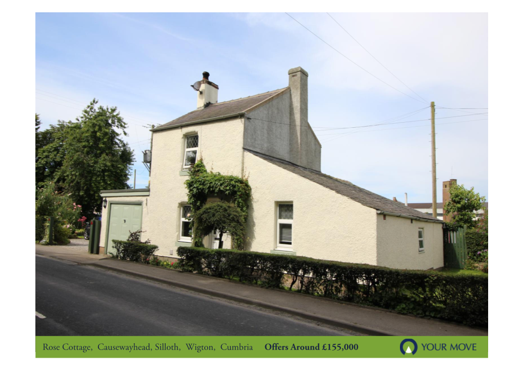 Rose Cottage, Causewayhead, Silloth, Wigton, Cumbria Offers Around £155,000