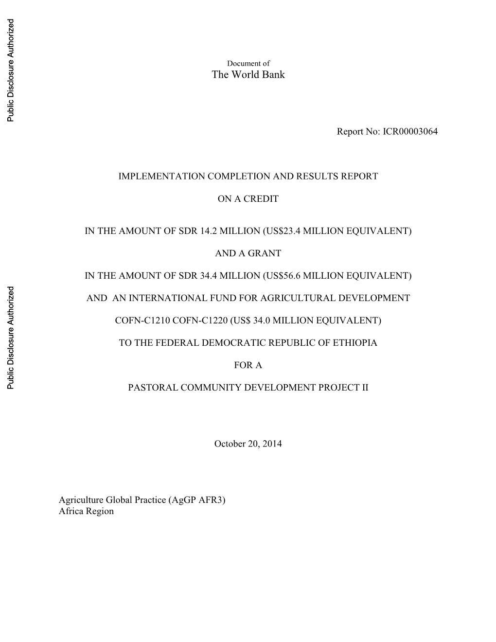 World Bank Document