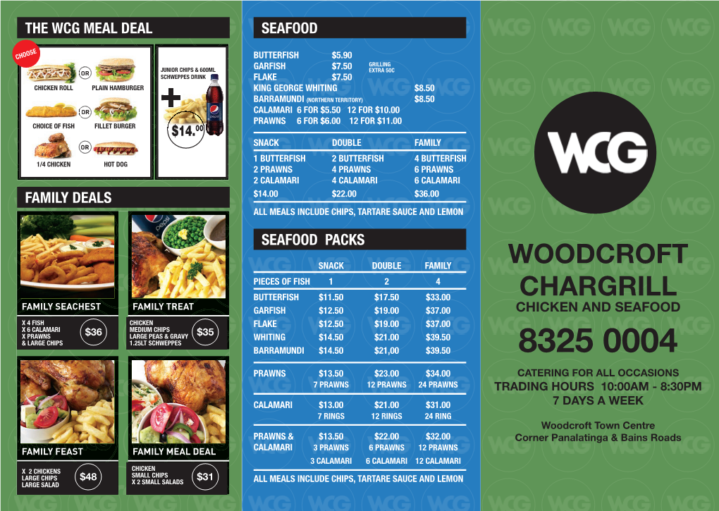 Woodcroft Chargrill Chicken and Seafood